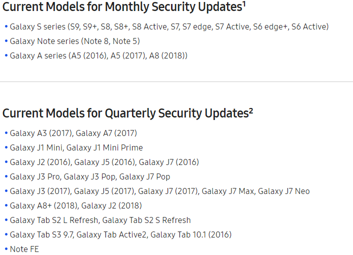 Samsung Android Security Updates: lista modeli z 2 oraz z 4 kwietnia Samsung Android Security Updates: lista modeli z 2 oraz z 4 kwietnia