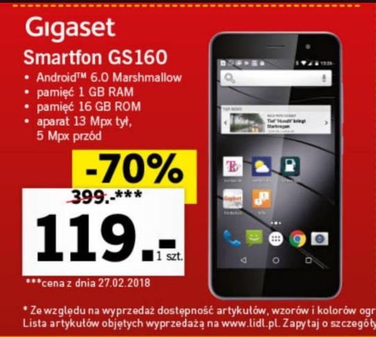 14 kwietnia możecie skorzystać z promocji na model Gigaset GS160