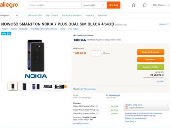Nokia 8 Sirocco i 7 Plus w przedsprzedaży  Nokia 8 Sirocco i 7 Plus w przedsprzedaży