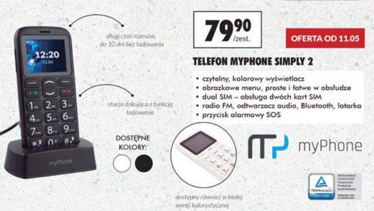 Oferta na telefon dla seniorów w gazetce z Biedronki