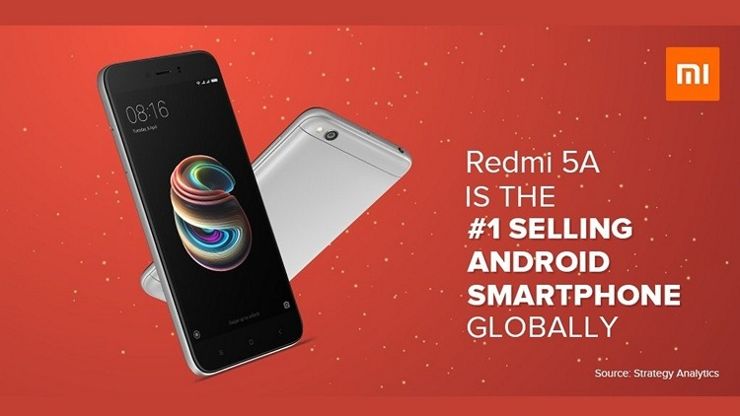Xiaomi Redmi 5A jest najczęściej kupowanym smartfonem z systemem Android