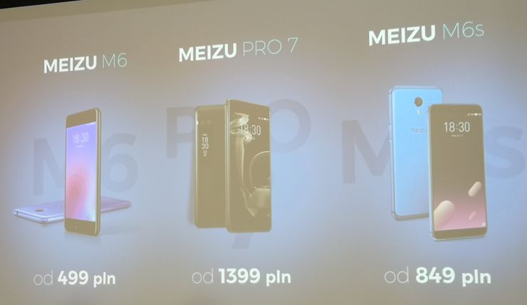 Meizu M6, Meizu M6s i Meizu Pro 7 - ceny