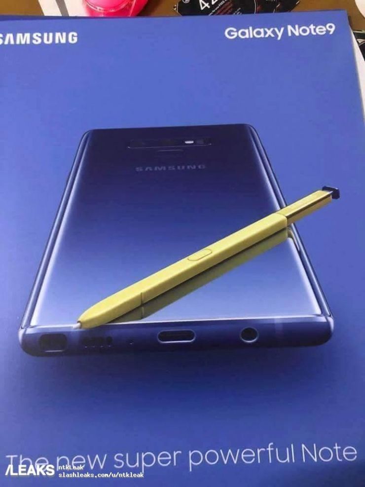 Plakat promujący model Samsung Note 9