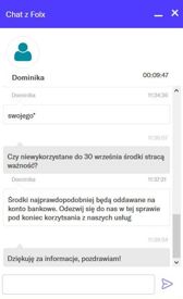 Informacje, jakie uzyskaliśmy (błyskawicznie!) na czacie Folx Informacje, jakie uzyskaliśmy (błyskawicznie!) na czacie Folx