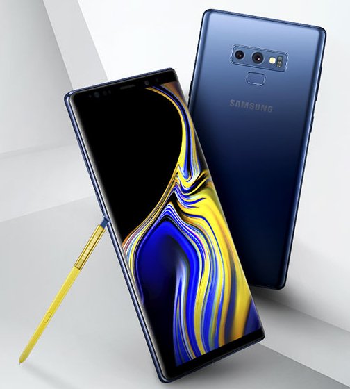 Samsung Galaxy Note9 na renderze