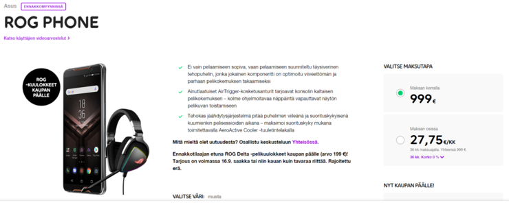 ASUS ROG w przedsprzedaży 