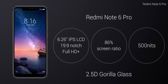 Zestaw informacji o  Xiaomi Redmi Note 6 Pro