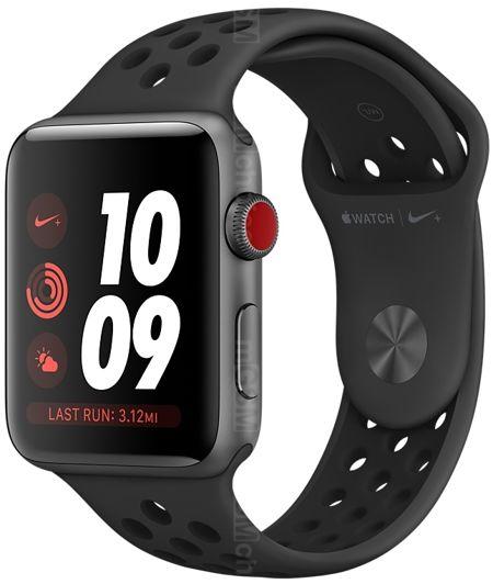 Apple Watch - Apple Watch 3 Nike+ GPS 42mm  黒 Apple Watch Series 3 Nike+ 42 mm Watch Series 3 Nike+ GPS +
