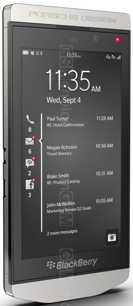 BlackBerry Porsche Design スマートフォン本体 ポルシェがデザインした『BlackBerry』 | WIRED.jp