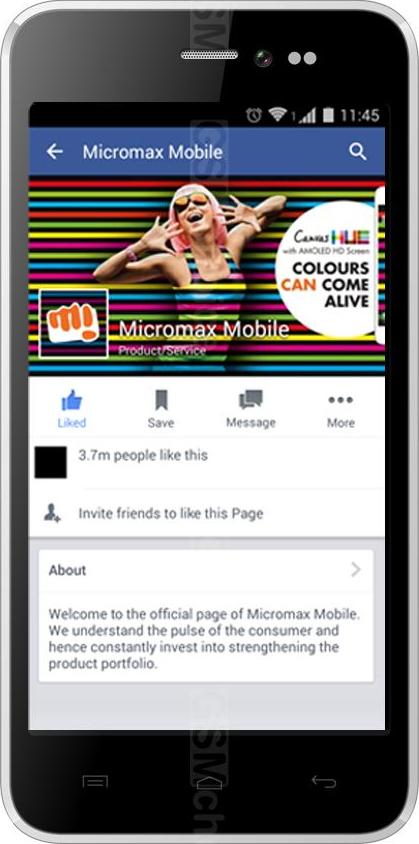 Micromax Canvas Pep