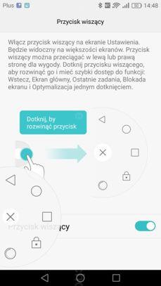 Sterowanie gestami, wiszący przycisk Sterowanie gestami, wiszący przycisk