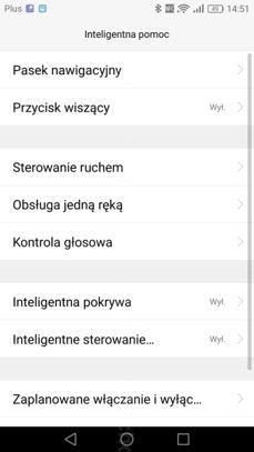Sterowanie gestami, wiszący przycisk Sterowanie gestami, wiszący przycisk