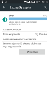 Czas pracy wyświetlacza SOT (Screen On Time)
