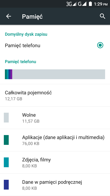 Aplikacje: zużycie pamięci i menu