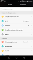 Menu ustawień