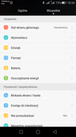 Menu ustawień