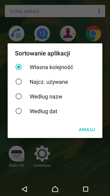 Menu aplikacji
