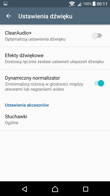 Ustawienia dźwięku