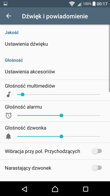 Ustawienia dźwięku