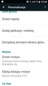 Ustawienia, motywy