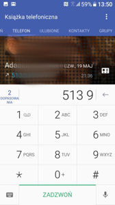 Dialer, klawiatura
