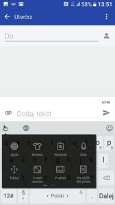 Dialer, klawiatura