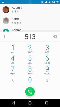 Aplikacja telefonu i klawiatura tekstowa Aplikacja telefonu i klawiatura tekstowa