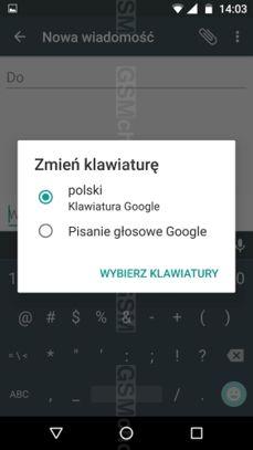 Aplikacja telefonu i klawiatura tekstowa Aplikacja telefonu i klawiatura tekstowa