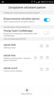 Zarządzanie odciskami palców