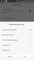 Połączenia głosowe i ustawienia dual-SIM
