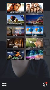 Menu aparatu frontowego