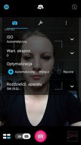 Menu aparatu frontowego