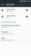 Dual-SIM, Aero2 i wprowadzanie tekstu