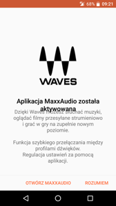 Ustawienia MaxxAudio