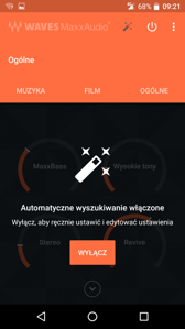 Ustawienia MaxxAudio