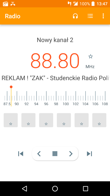 Radio FM i aplikacja Onetouch Music