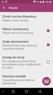 Opcje klawiatury SwiftKey