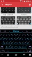 Opcje klawiatury SwiftKey