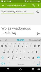 Opcje klawiatury SwiftKey