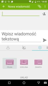 Opcje klawiatury SwiftKey