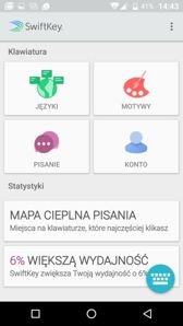 Opcje klawiatury SwiftKey
