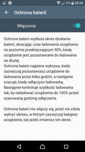 Tryby oszczędzania energii i baterii