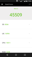 Wyniki benchmarków: Antutu, Vellamo, Geekbench