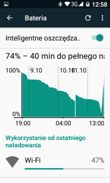 Wielozadaniowość, ustawienia, bateria