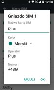 DualSIM, dialer, kontakty i SMS
