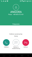 Wyniki benchmarku i informacja o połączeniu przychodzącym