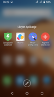 Ukryte aplikacje, personalizacja i modyfikacje na ekranach głównych