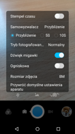 Interfejs aplikacji aparatu