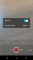 Interfejs aplikacji aparatu