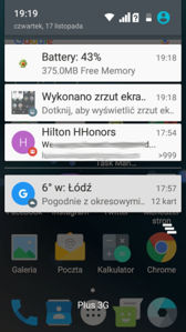 Powiadomienia, skróty, zasobnik, audio, menu aktualizacji Powiadomienia, skróty, zasobnik, audio, menu aktualizacji